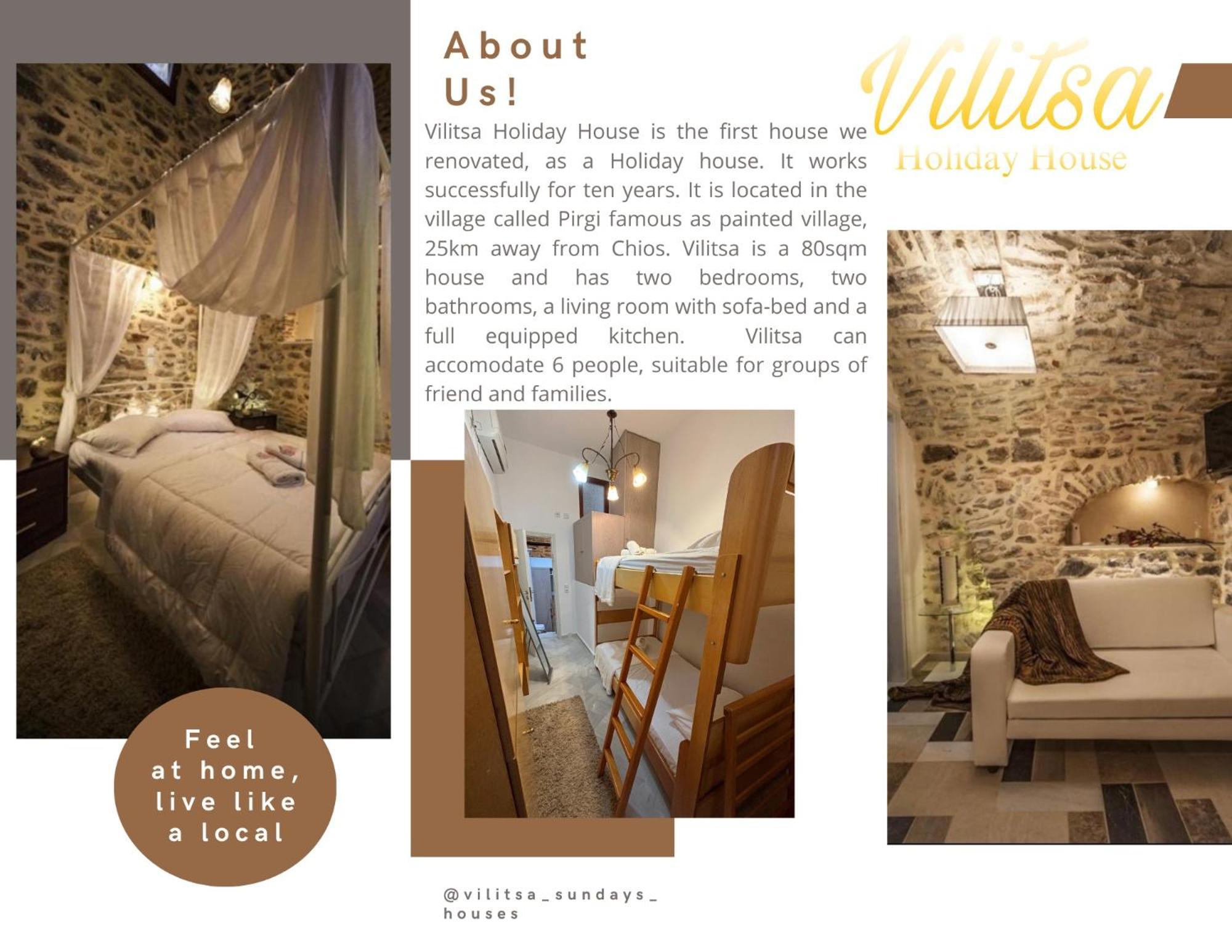 Vilitsa Holiday House Pirjí Kültér fotó